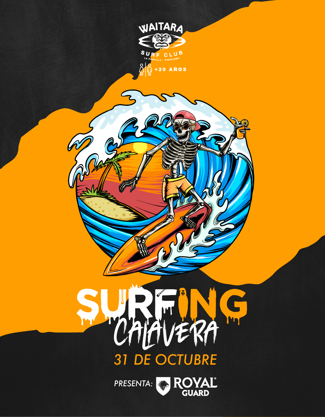 Surfing Calavera Viernes 31 de Octubre 🎃